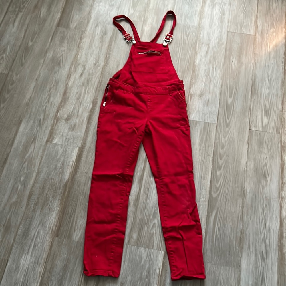 Red overalls